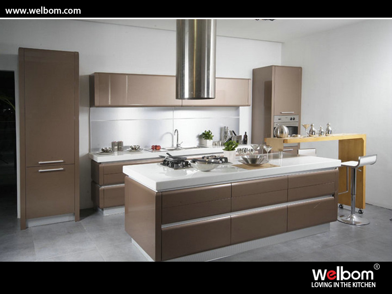 MDF Lacquer Kitchen Cabinet