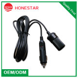 Producing Factory Price 12V/24V DC Car Cigar Lighter Female Socket with Male Plug Cable