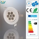 0.5PF 3000k 7W Plastic LED Down Lamp with CE RoHS