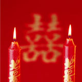 OEM New Red Color Flame Wedding Art Candle