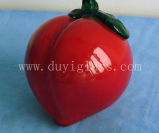 Beautiful Red Apple Glass Craft for Decoration