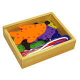 Wooden Lacing Toy with Farm Animals (80164-1)
