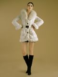Women's Fashion Long Style Down Coat with Fox Fur Collar (FC09220)