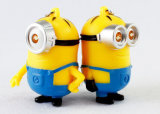 Minion Silicone Key Chain with CE RoHS FCC