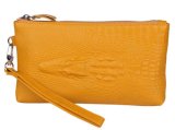 2014 Women Handbag Women PU Leather Clutch Wristlet Cosmetic Purse Crocodile Coin Purse Clutch Evening Bag Women Wallets Al025