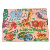 Wooden Puzzle with Zoo Animals (81006)