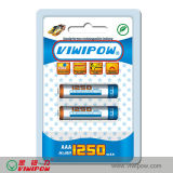 Salable Eco-Friendly AAA Ni-MH Battery with Low Self Discharge (VIP-AAA1250)