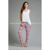 Women's Cherry Blossom Printing Leisure Pants