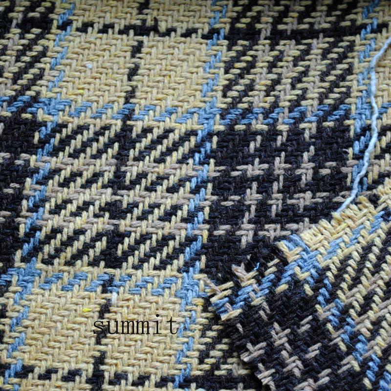 Recycled Wool Woven Tweed Fabrics (HS01242)