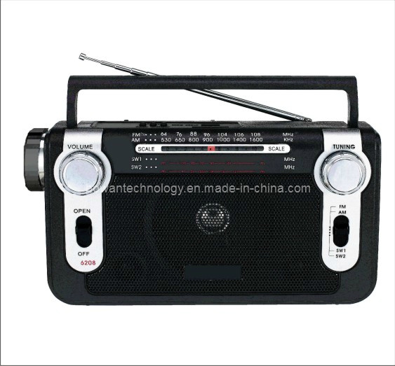 FM/TV/AM/SW1-2 5 Band Radio MP3 Player Torch BW-F6208UL