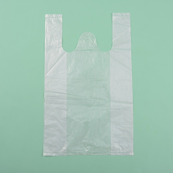 White Plastic T-Shirt Bags for Supermarket