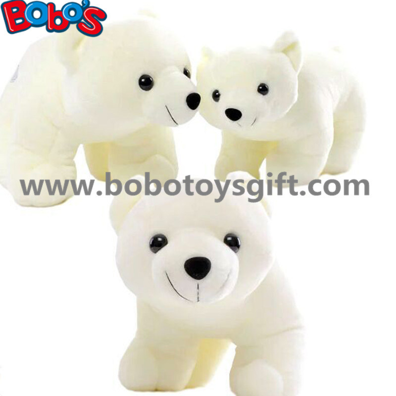 ASTM Approve Cuddly Stuffed White Color Polar Bear Animal Soft Toy