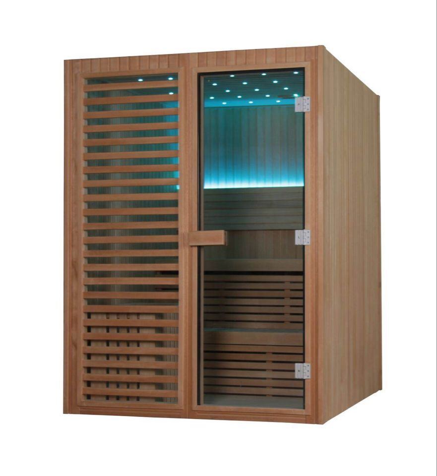 Monalisa 1-2 People Dry Sauna Room with Sauna House Sauna Cabin with LED Lights Harvia Accessory