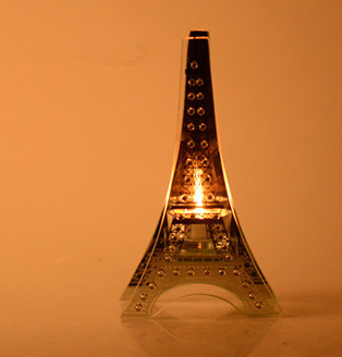 Eiffel Tower Glassware Candle Holder for Decoration