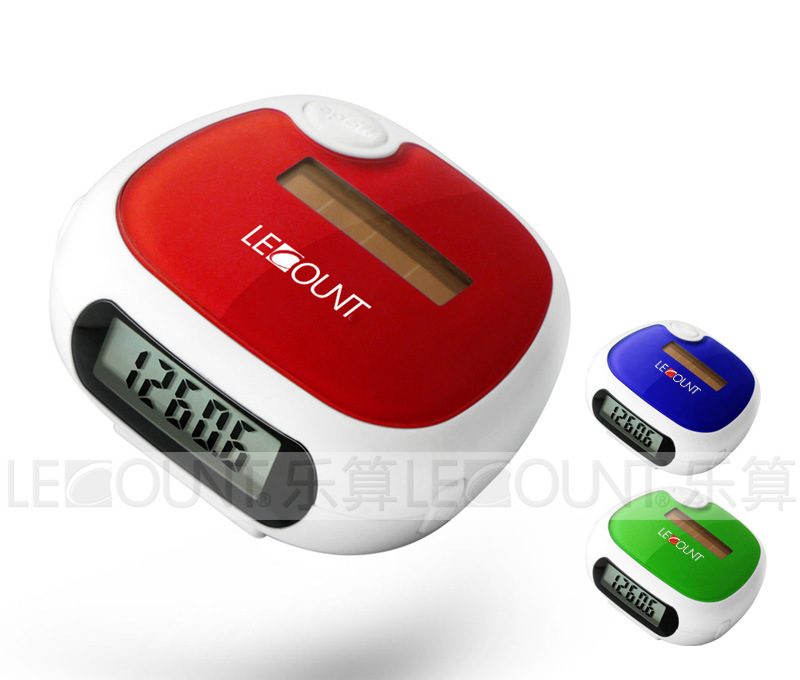 Auto Shut off Solar Power Pedometer with Distance and Calorie Measurement Functions (PD1030)