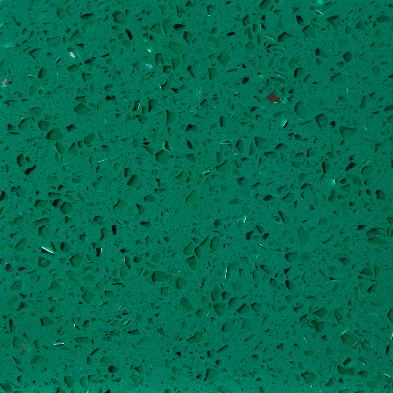Dark Green Color Furniture Used Artificial Quartz Stone
