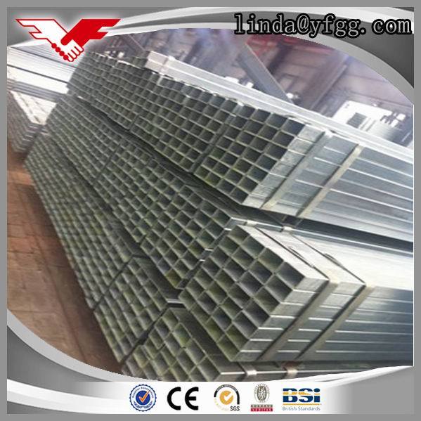 a 500 Hot Dipped Galvanized Square and Rectangular Steel Tube Youfa Brand