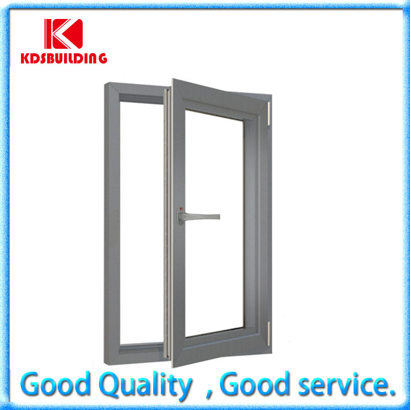 Wood Color Elegant and Generous Aluminum Casement Window (KDSC178)