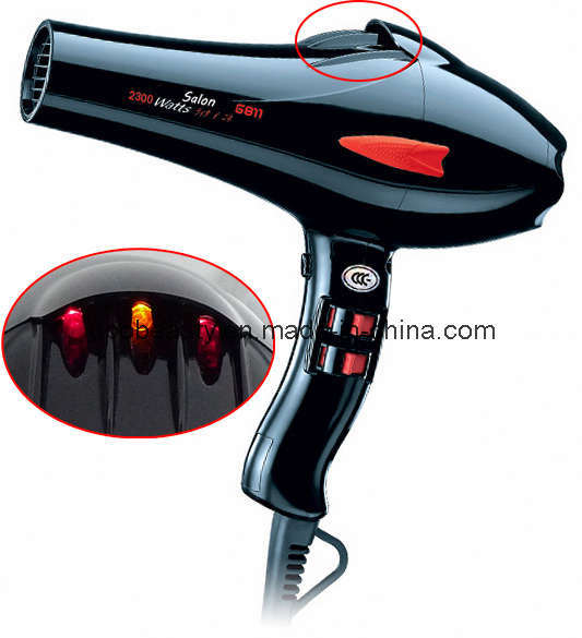 Powerful Professional Hair Dryer #6811 with 3 Light