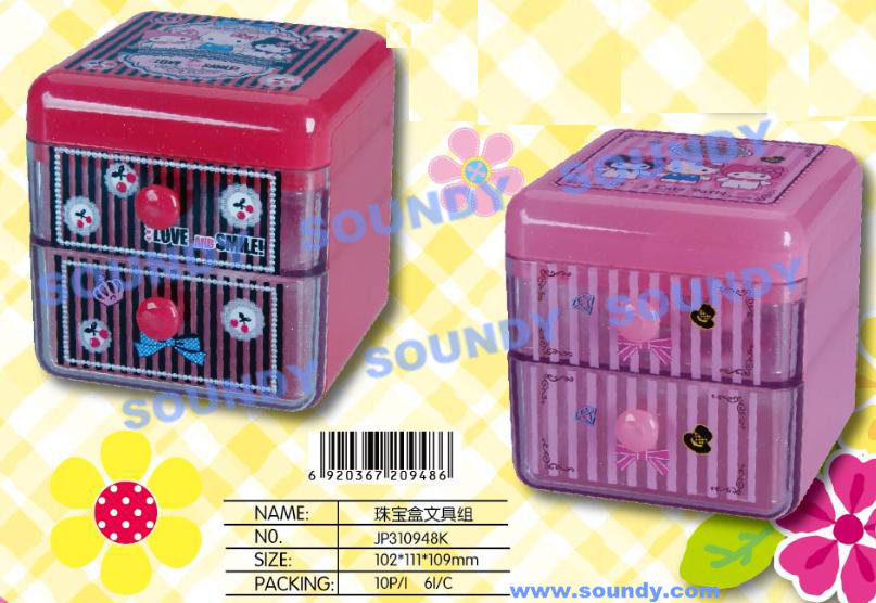 Hello Kitty Jewelry Box Stationery Set (JP310948K, stationery)
