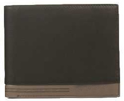 Men's Leather Bifold Wallet Removable Flip up ID Window