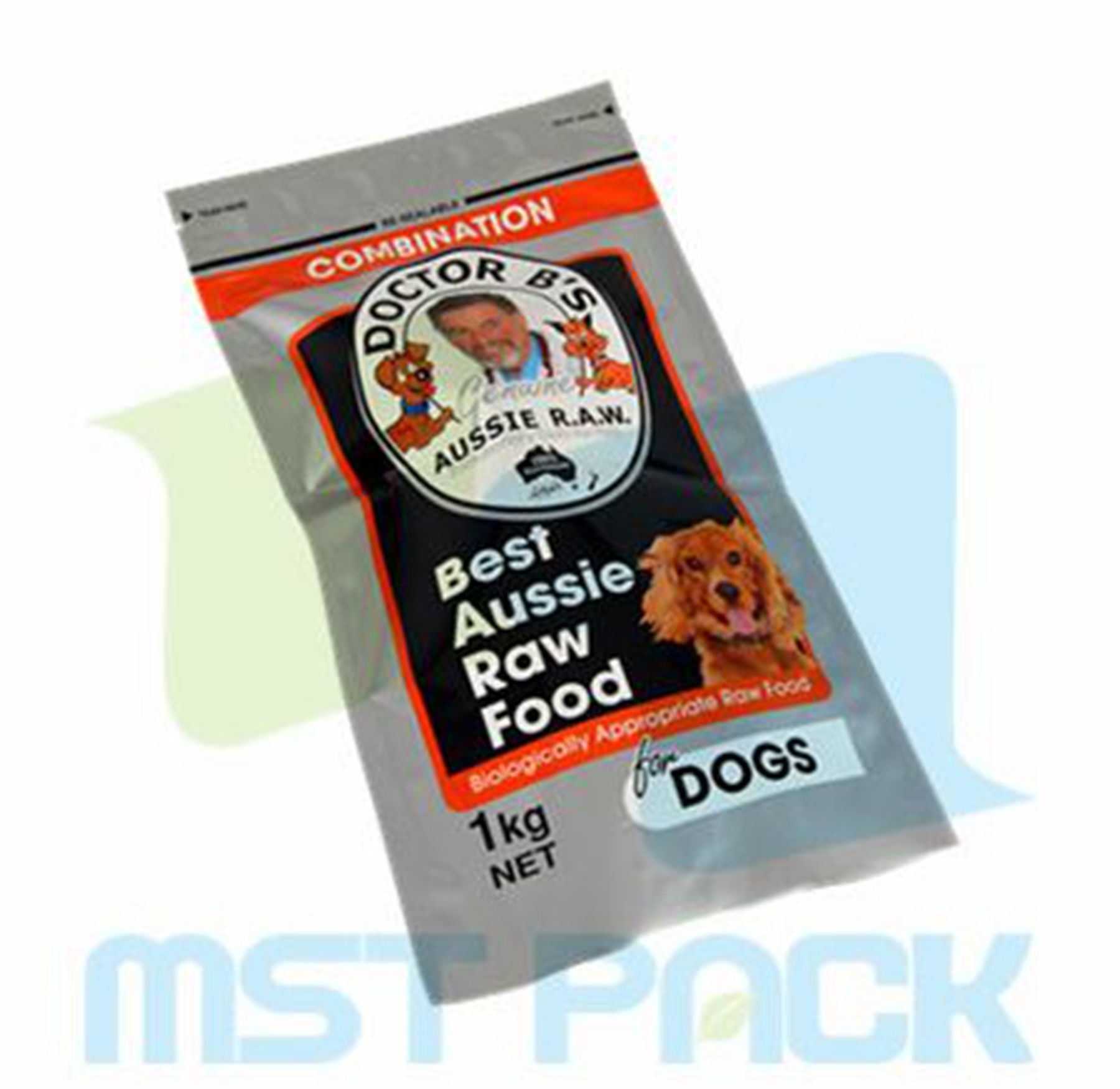 Plastic Quad Seal Package Food Bag
