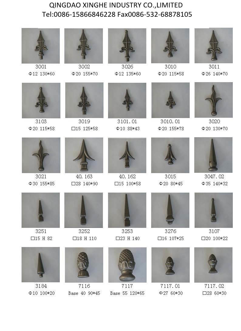 Customized Fence Spear Heads with High Quality Forging