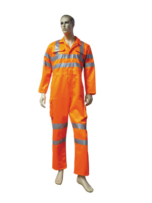 Reflective Safety Coverall Closed with Button (DFW1003)