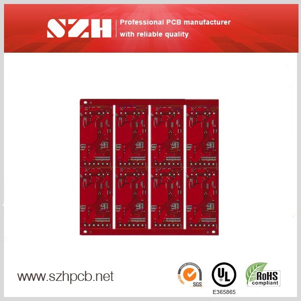 Red 6L Board 1.6mm 2oz Printed Circuit Board in Szh