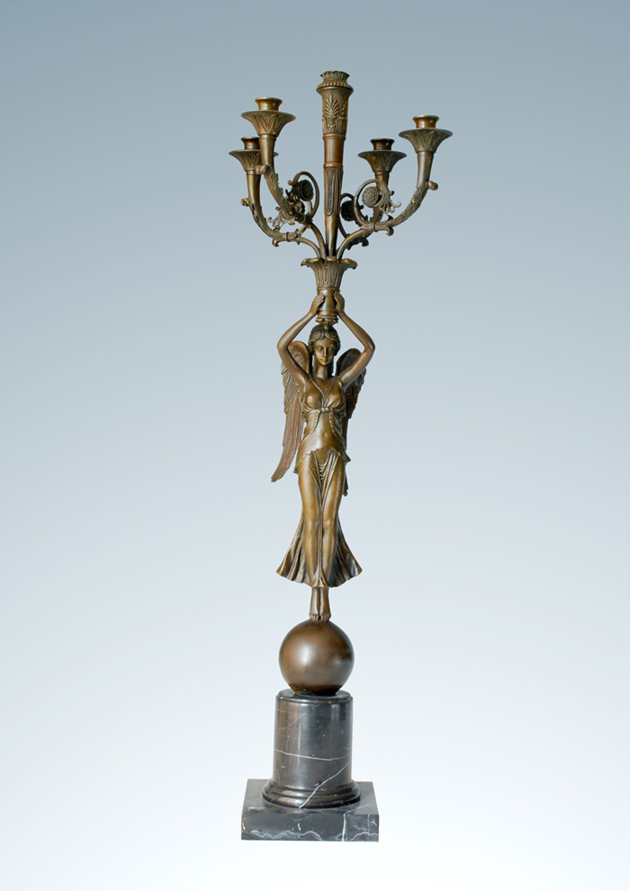 Bronze Candle Holder Sculpture (CH-052)