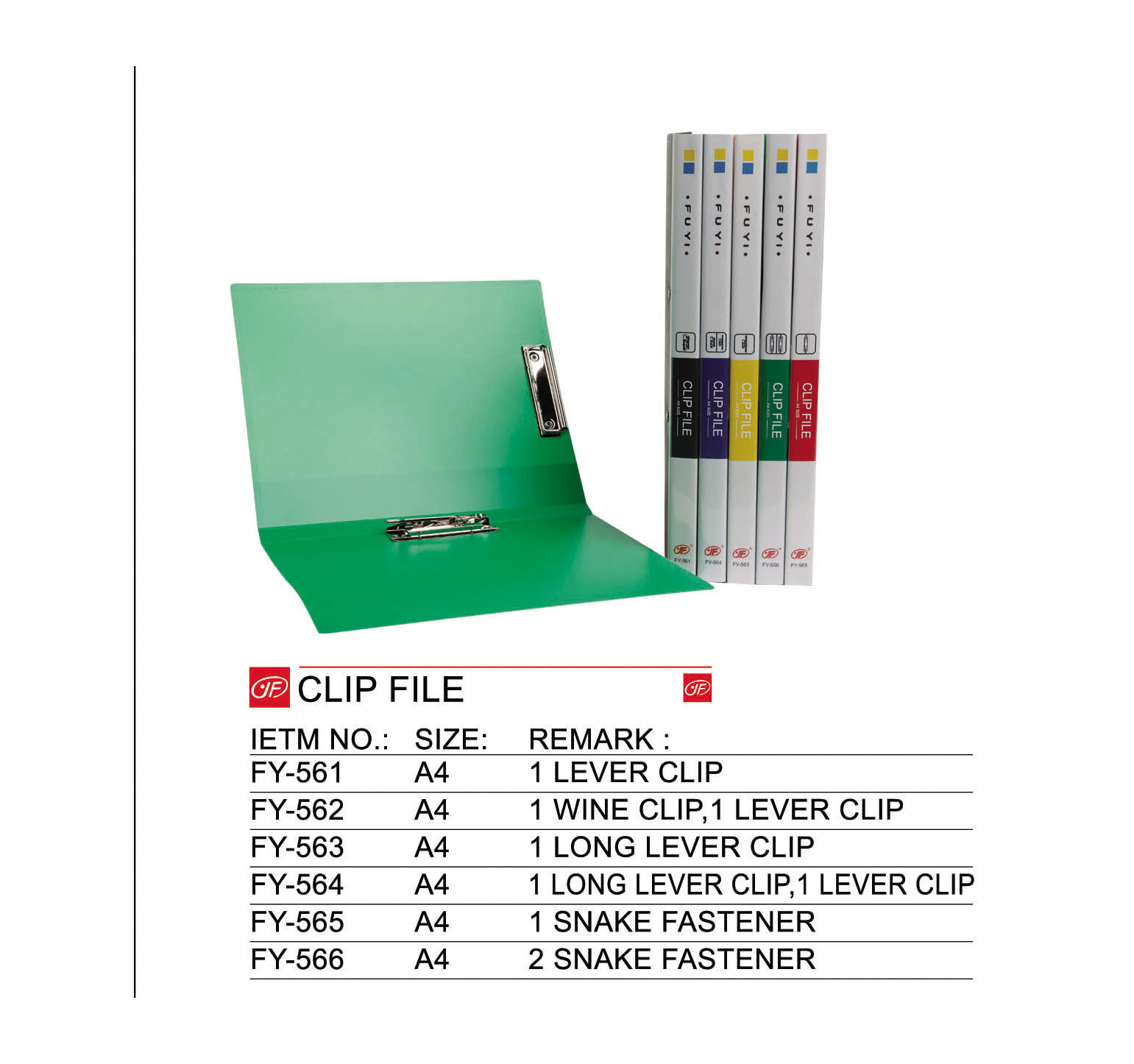 Clip File, Lever Clip File, Wine Clip File, - 2