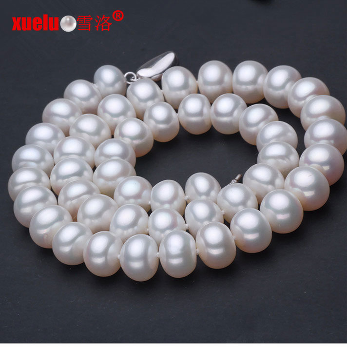8-9mm Classic Natural Fresh Water Pearl Necklace Jewellery (E130012)