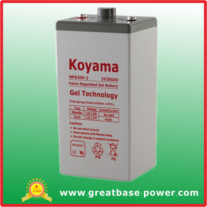 300ah 2V Stationary Gel Battery for Telecommunication