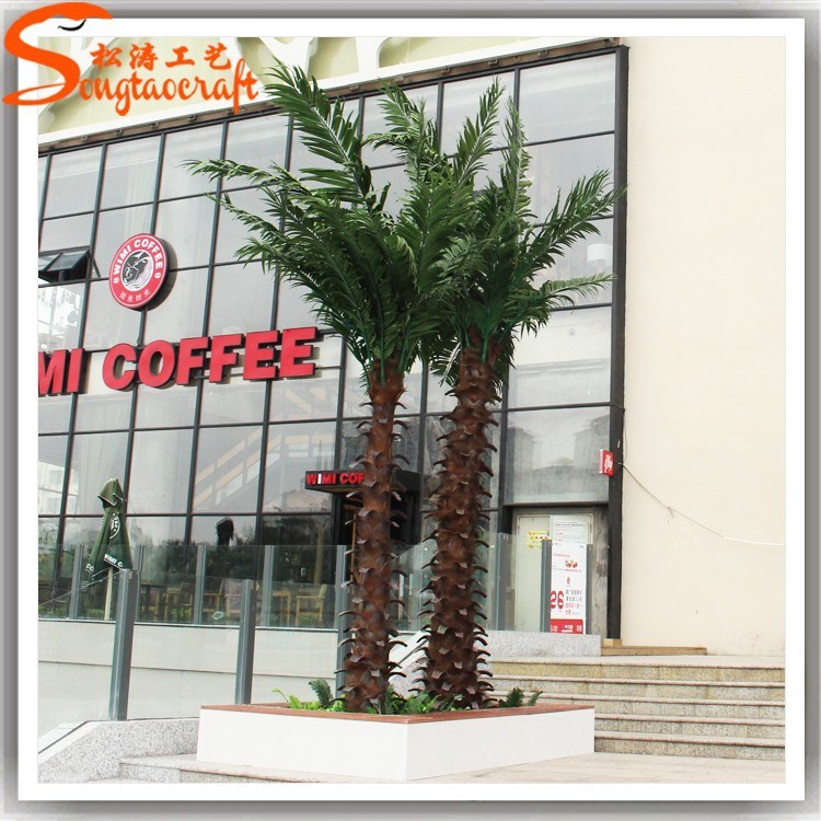 Square Decorative Artificial Washington Palm Tree
