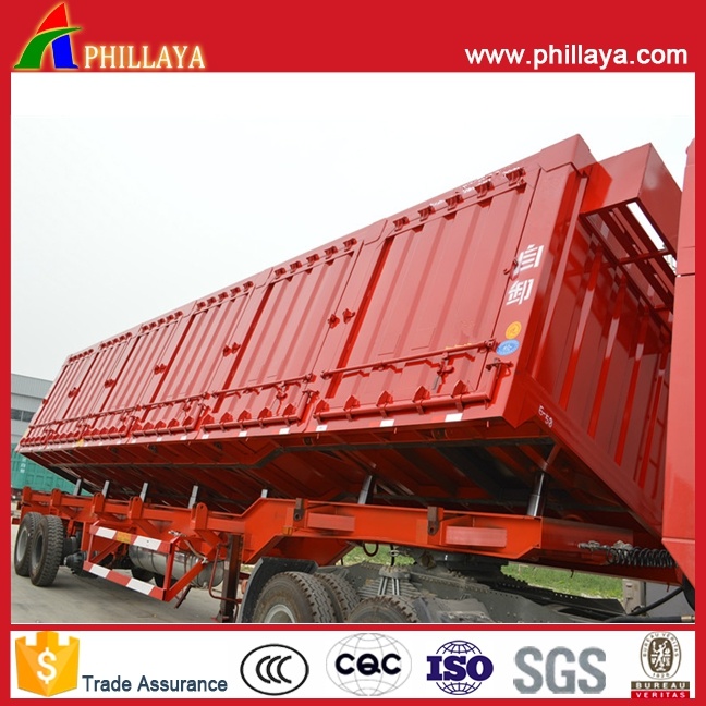 Semi Dump Side Tipping Trailer with Volume Optional