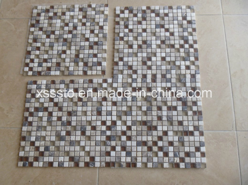 Hot Sell Glass+Marble Mosaic Tiles for Wall