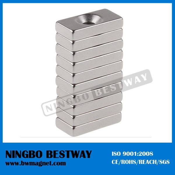 Industrial Sintered Neodymium Block Magnets with Holes