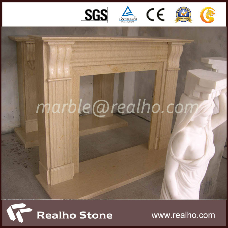 Latest Price Empire Gold Yellow Marble for Fireplace, Project