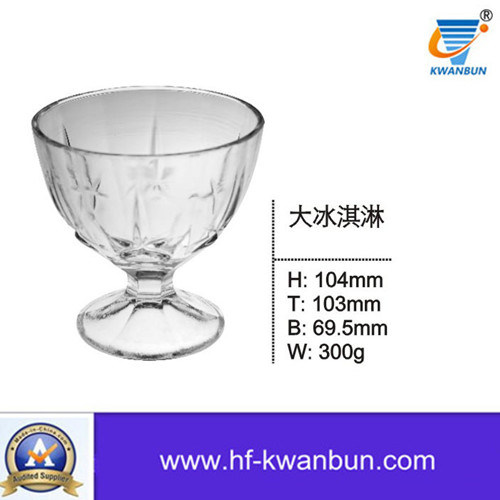 Clear Ice Cream Glass Bowls Good Price Tableware Kb-Hn0141