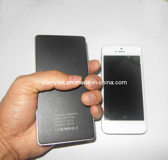 External Battery Pack with 10000mAh Pocket Size