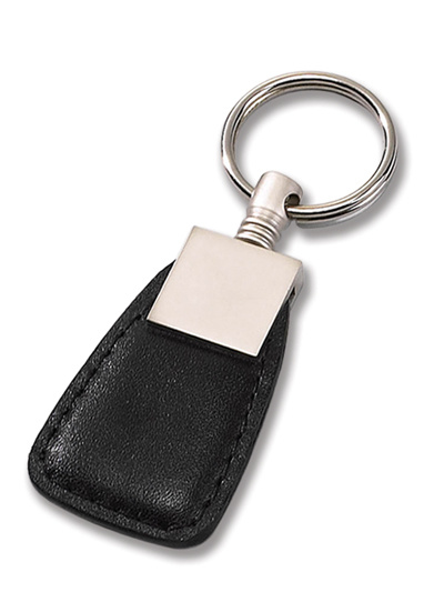 Black PU Leather Key Chain with Metal (L203)