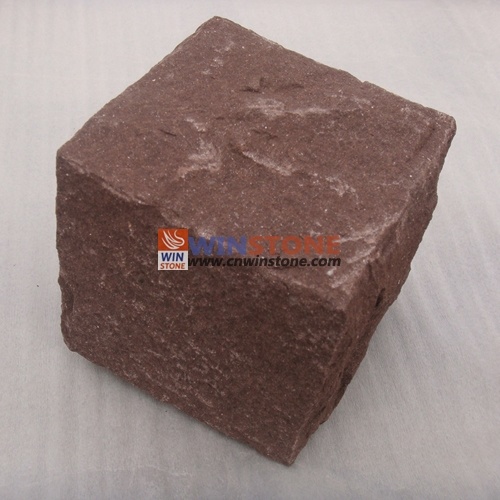 Chinese Red Granite Cube for Outdoor Walling/Paving
