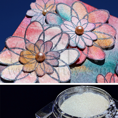 Pearlescent Pigment for Greeting Cards
