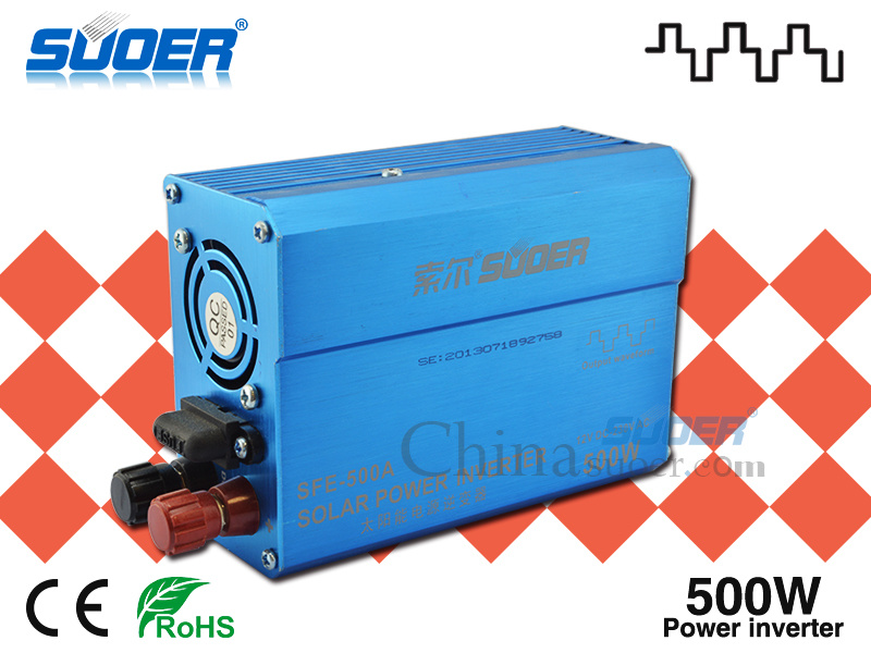 Suoer High Frequency 500W off Grid Car Solar Power Inverter (SFE-500A)
