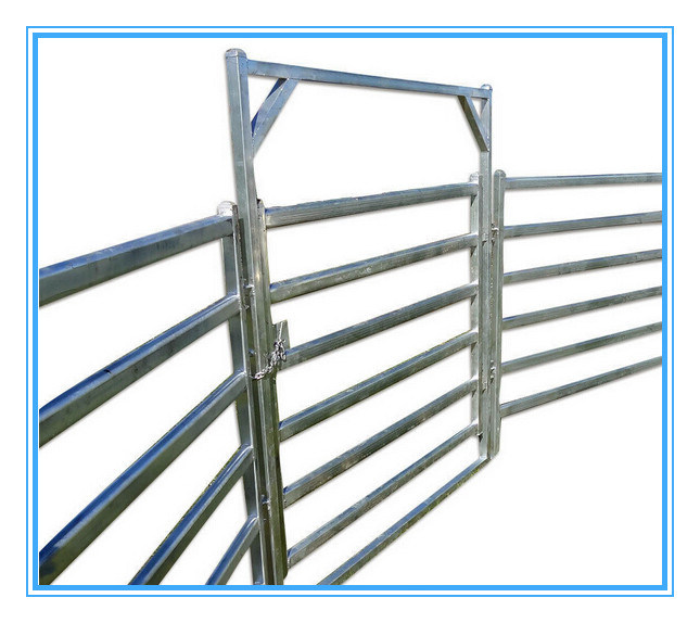 Hot Dipped Galvanized Corral Panels /Metal Livestock Farm Fence Gate