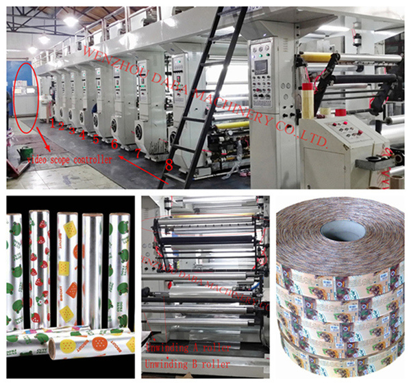 High Quality Rotogravure Printing Machine, Gravure Printing Machinery, Multi-Color, Ruian Machinery