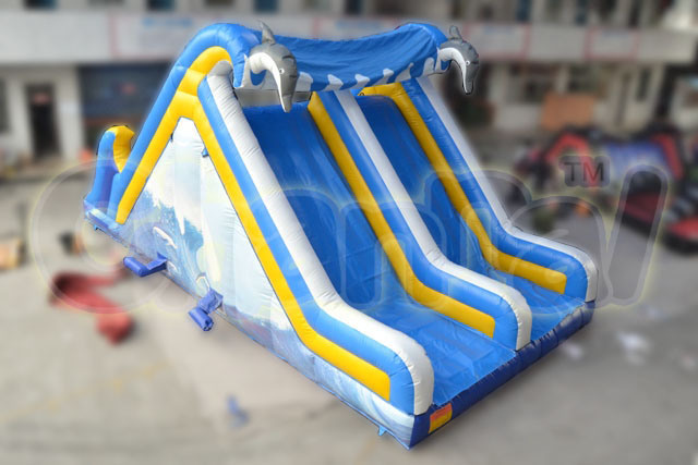 2015 Inflatable Dolphin and Spray Slide Chsl357