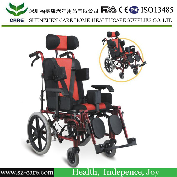 250 Lbs Capacity Children's Folding Wheelchair Medical Mobility Equipment