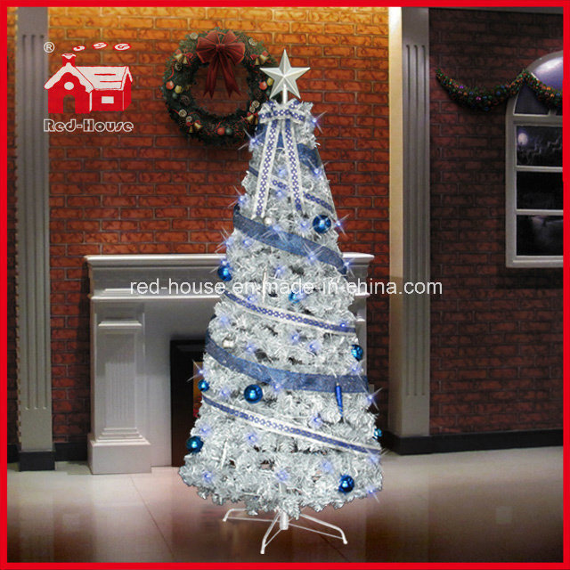 LED Flashing Holiday Gift Christmas Tree with Colorful Decorations
