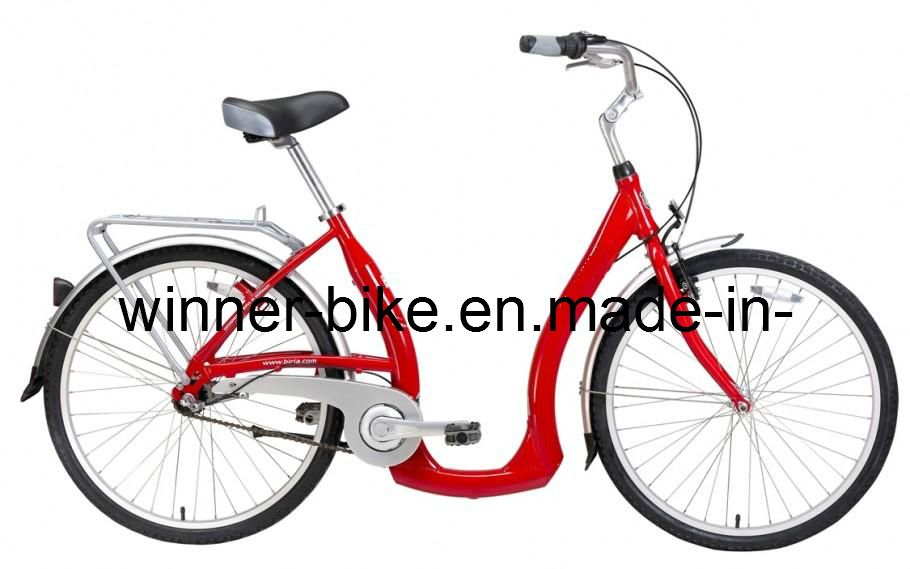 Easy to Get on City Bicycle with Alloy Frame